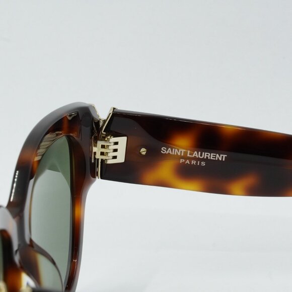 🕶️ New Saint Laurent SLM95/F 003 Sunglasses - Havana Frame, Green Lenses - Picture 6 of 12